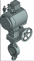 Запорный трёхэксцентриковый дисковый затвор серии КПЛВ-Д